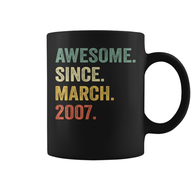 17 Years Old Legend Since March 2007 17Th Birthday Coffee Mug
