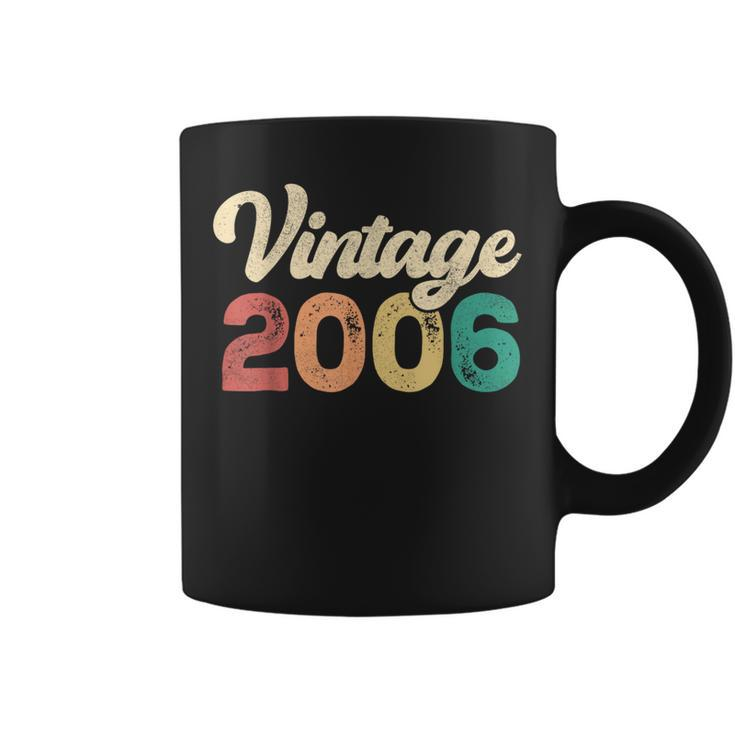 18 Year Old Vintage 2006 Made In 2006 18Th Birthday Coffee Mug
