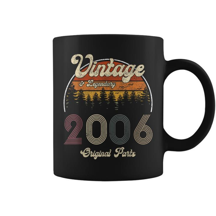 18Th Birthday Vintage 2006 Sunset Letter Print Coffee Mug