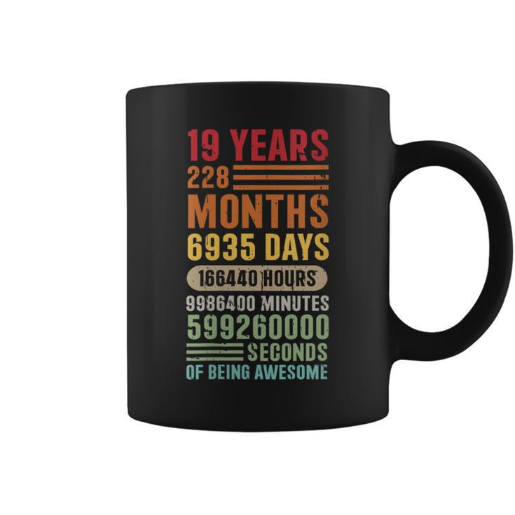 19 Years 228 Months Of Being Awesome Vintage 19Th Birthday Coffee Mug