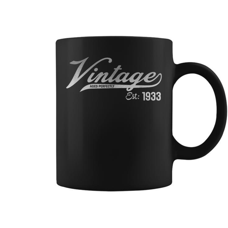 1933 Classic Original Vintage 91 Birthday Est Edition Coffee Mug