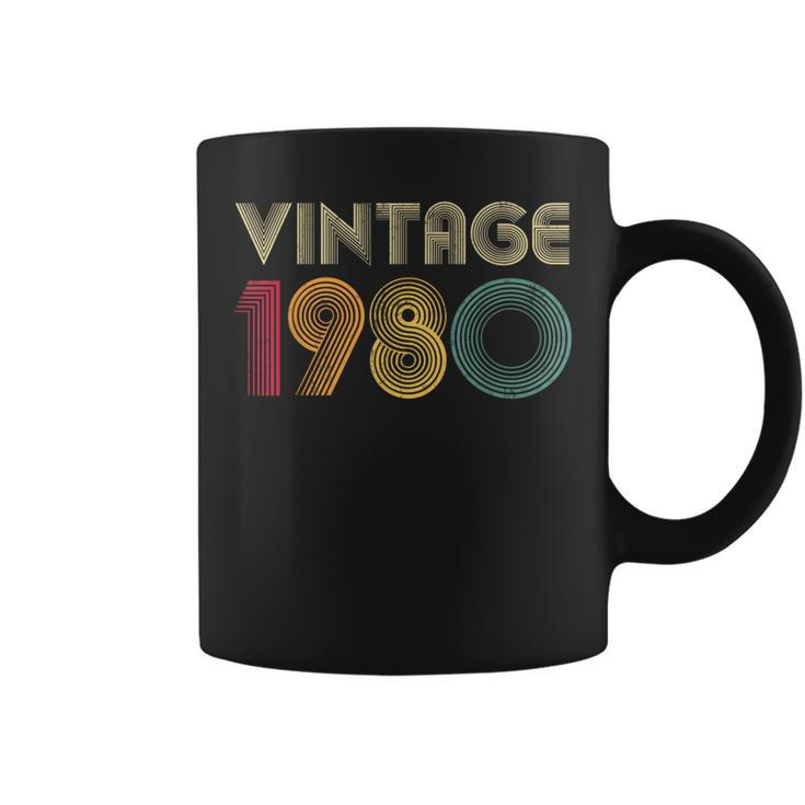 1980 44Th Birthday Vintage Retro 44 Years Old Coffee Mug