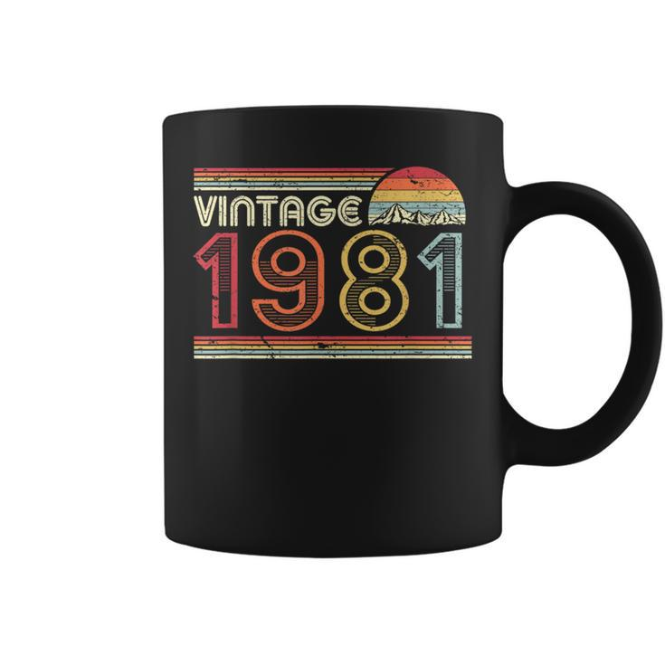 1981 Vintage T Birthday Retro Style Coffee Mug