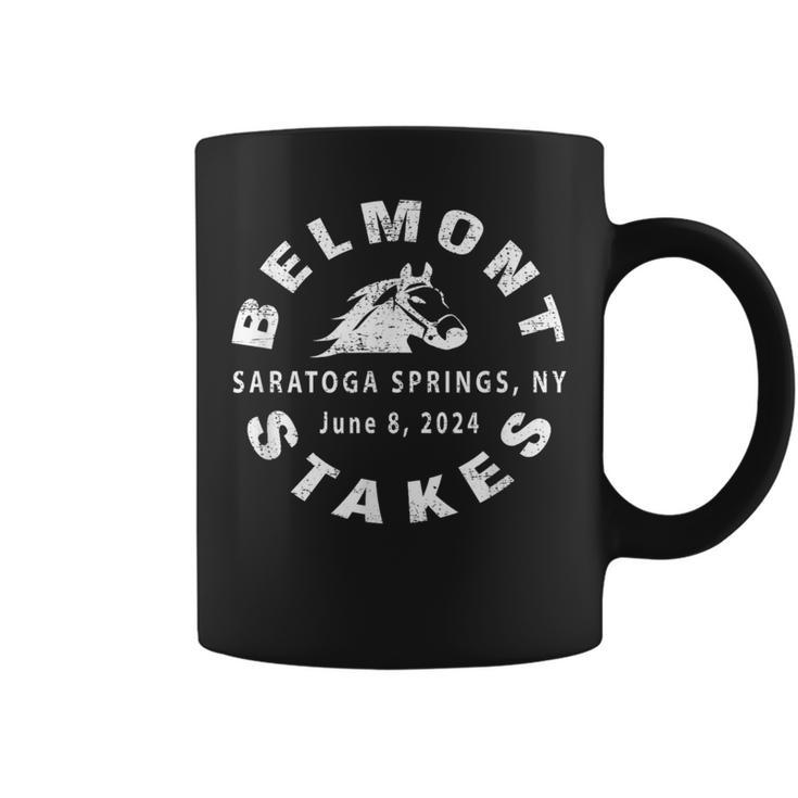2024 Belmont Stakes Saratoga Springs Horse Race Fan Vintage Coffee Mug