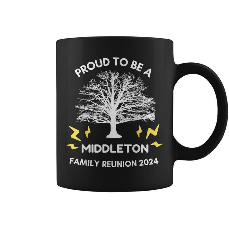 2024 Middleton Family Reunion Party Matching Family Tree Coffee Mug