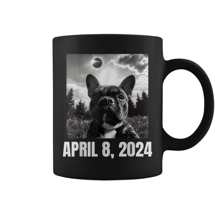 2024 Solar Eclipse French Bulldog Selfie Coffee Mug