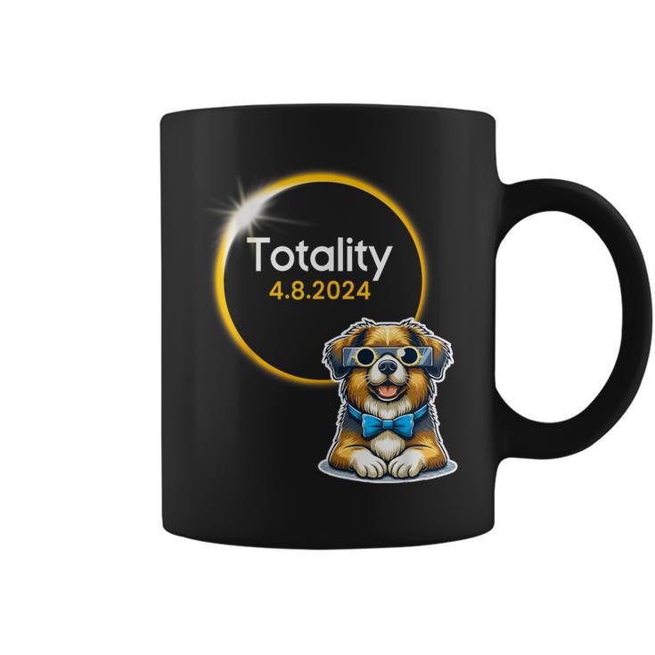 2024 Total Solar Eclipse 4 8 2024 America Totality Dog Coffee Mug | Mazezy