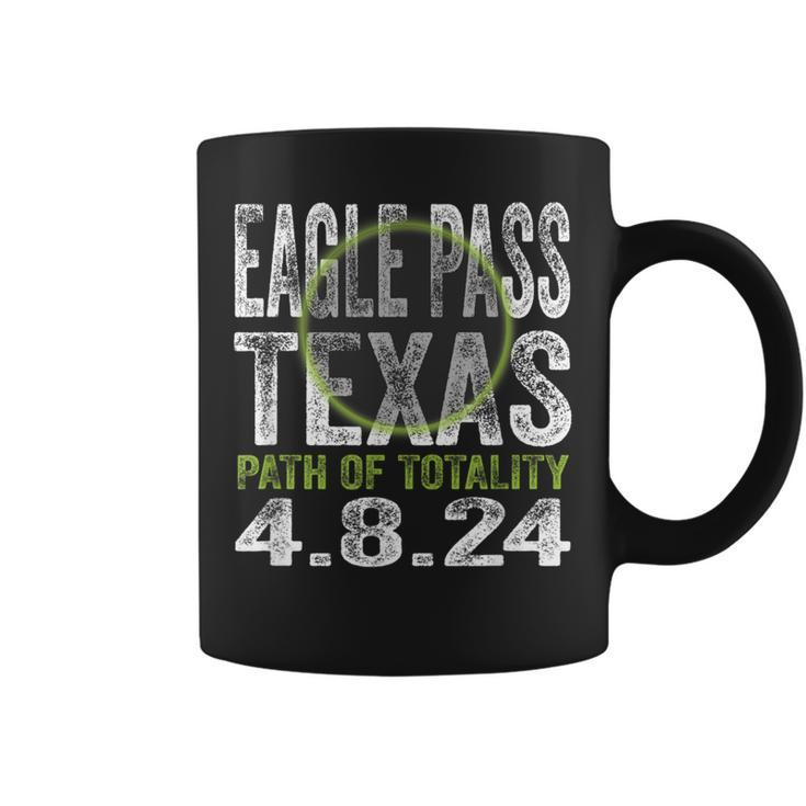 2024 Total Solar Eclipse Eagle Pass Texas Path Of Totality Coffee Mug