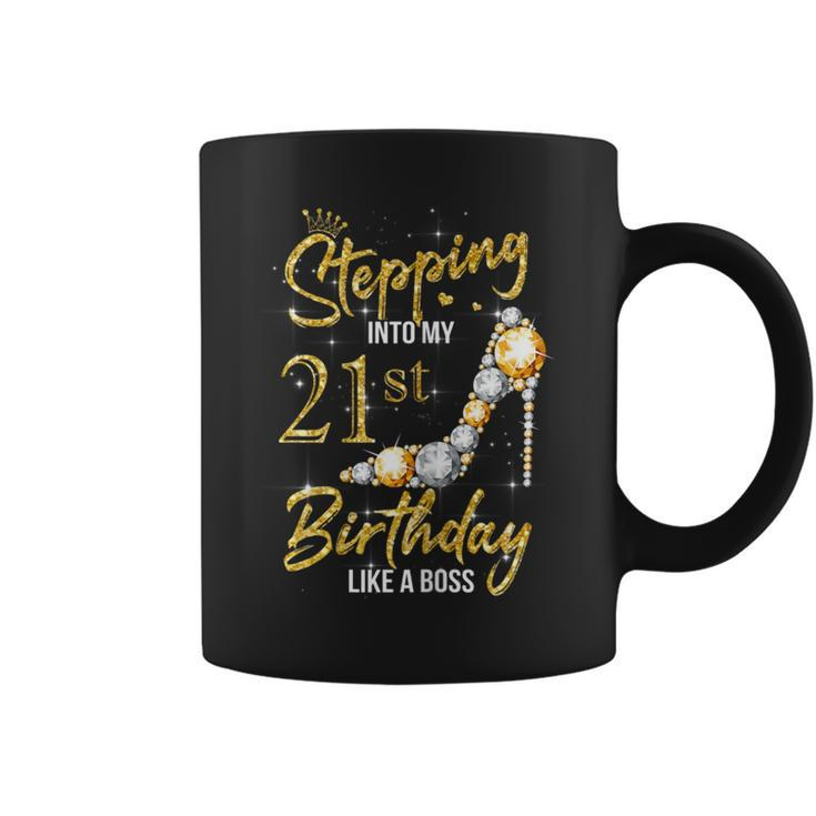 21St Birthday 21 Years Old Stepping Into My 21 Birthday Coffee Mug