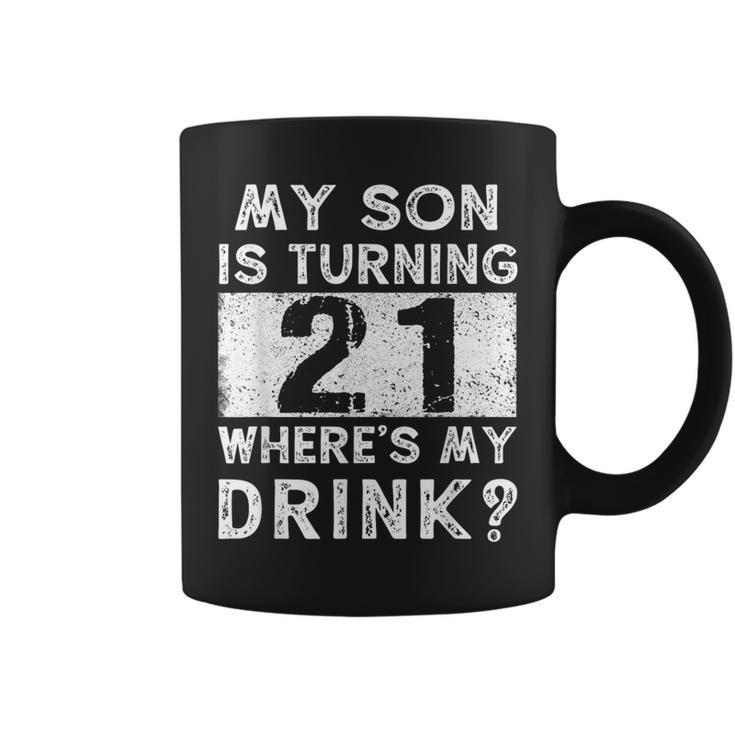 21St Birthday Dad Mom 21 Year Old Son Matching Family Coffee Mug