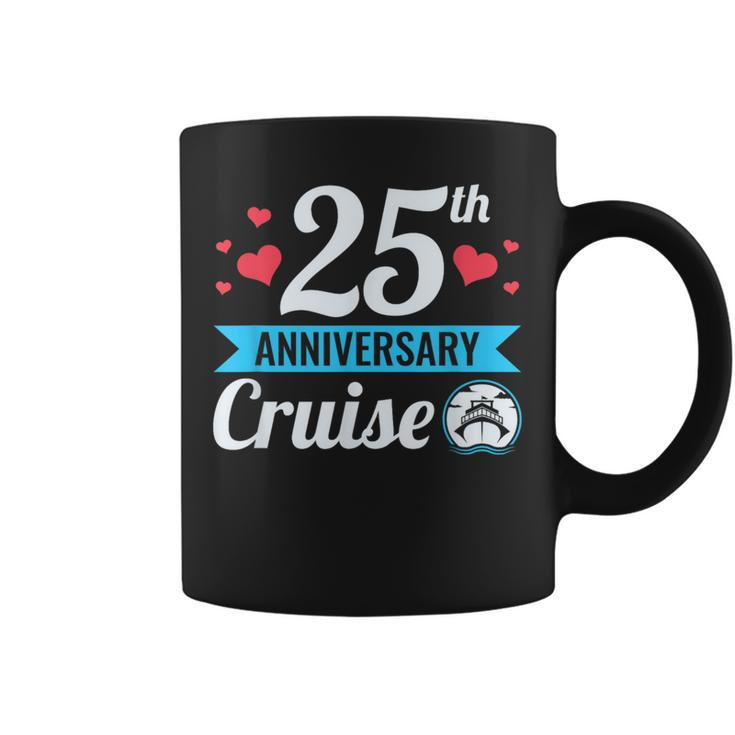 25Th Anniversary Cruise His And Hers Matching Couple Coffee Mug