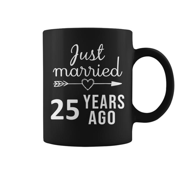 25Th Marriage Anniversary Just Married 25 Years Ago Coffee Mug