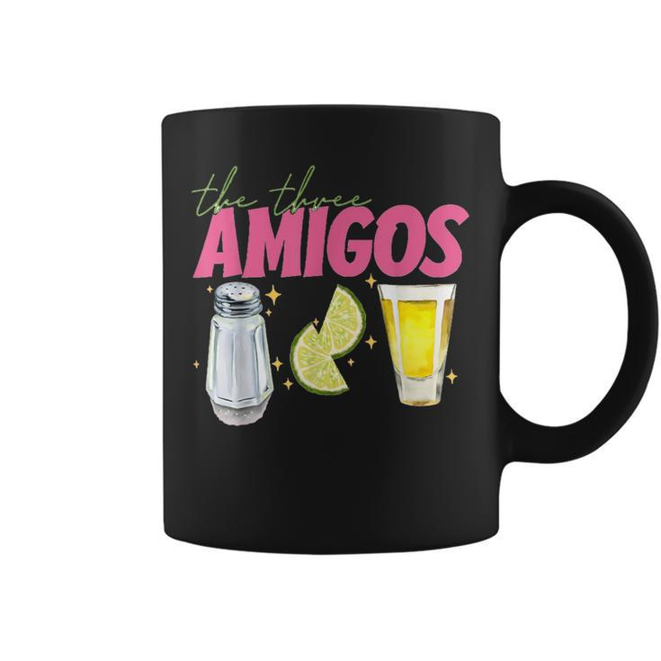 The 3 Three Amigos Tequila Shot Glass Cinco De Mayo Coffee Mug