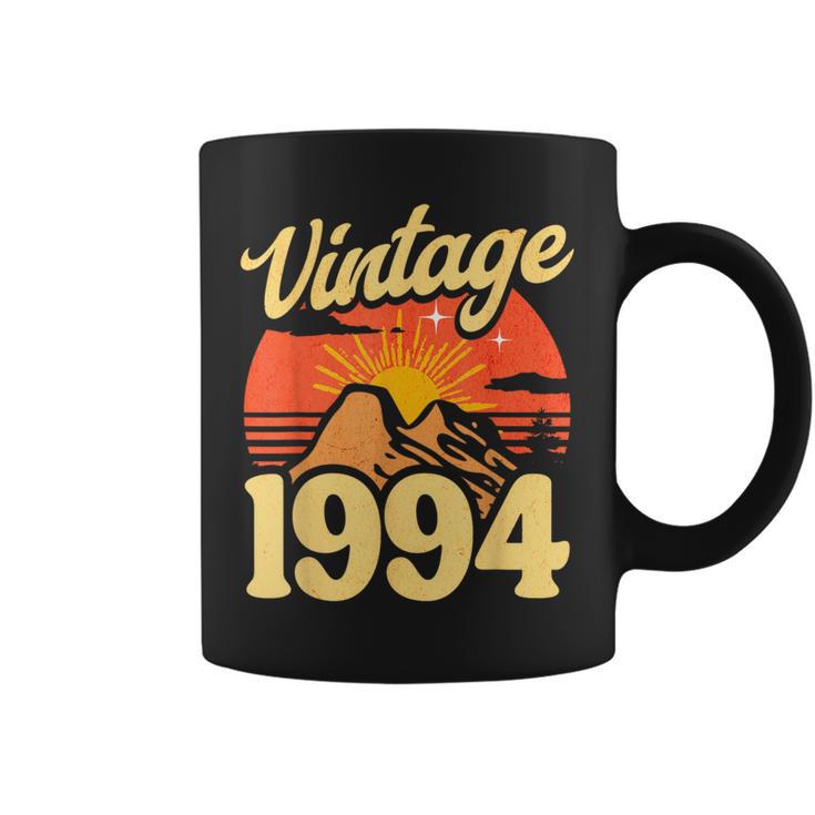 30 Years Old Retro Sunset Vintage 1994 30Th Birthday Coffee Mug