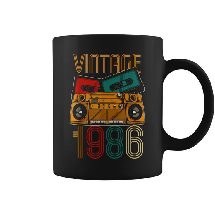 36 Cumpleaños Hombre 36 Añosintage 1986 Taza de café