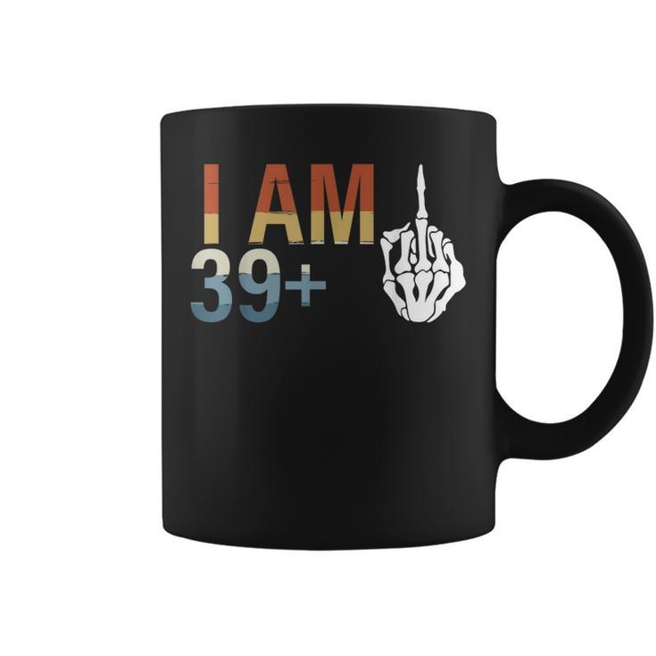 39 Plus 1 Middle Finger 40Th Birthday For 40 Yrs Bday Coffee Mug