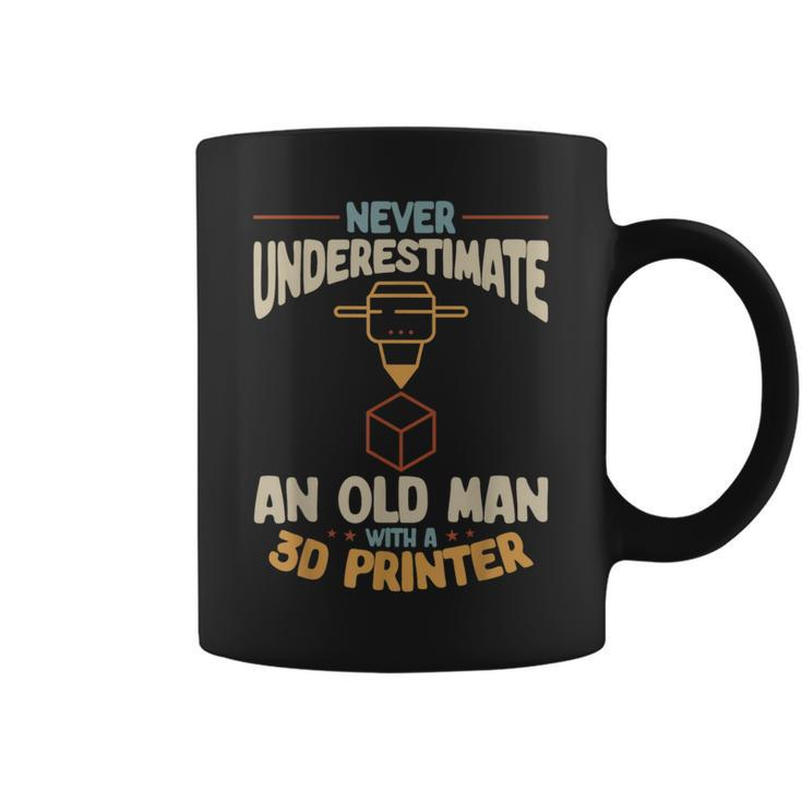3D Printing Never Underestimate An Old Man With A 3D Printer Coffee Mug