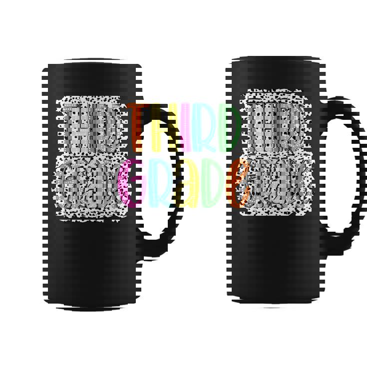 3Rd Grade Back To School Third Grade Teacher Dalmatian Dots Coffee Mug