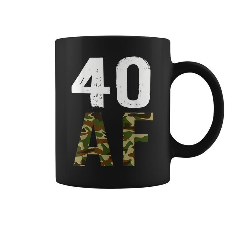 40 Af Vintage 40Th Birthday Military Coffee Mug