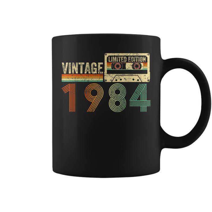 40 Year Old Vintage 1984 40Th Birthday Cassette Tape Coffee Mug