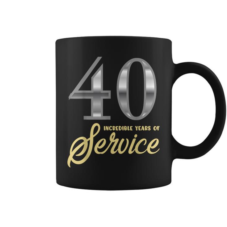 40 Years Of Service 40Th Employee Anniversary Appreciation Coffee Mug