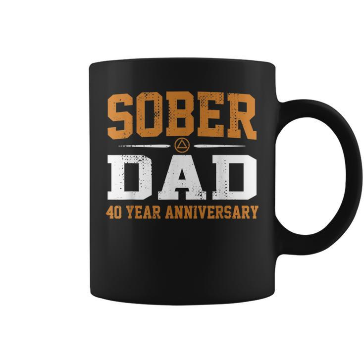 40 Years Sober Dad Aa Alcoholics Anonymous Recovery Sobriety Coffee Mug