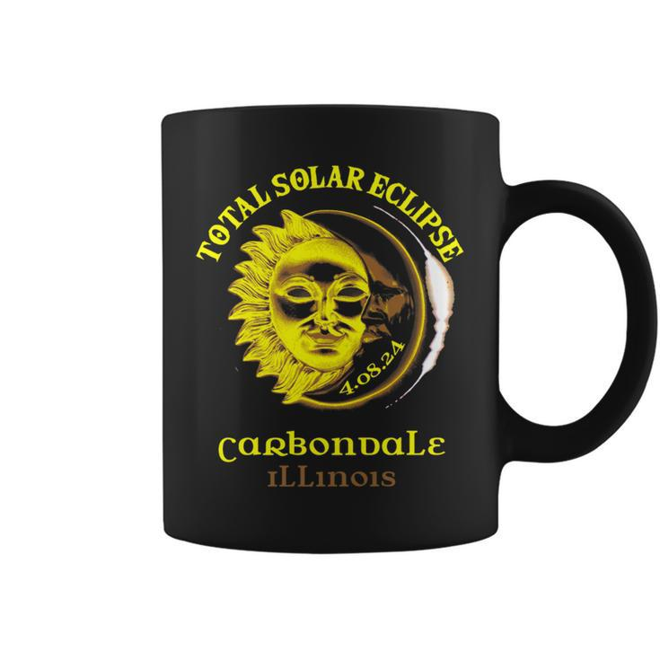 40824 Total Solar Eclipse 2024 Carbondale Illinois Coffee Mug