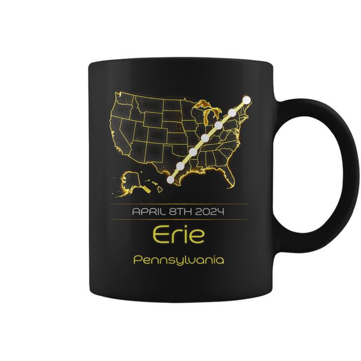 40824 Total Solar Eclipse 2024 Erie Pennsylvania Coffee Mug