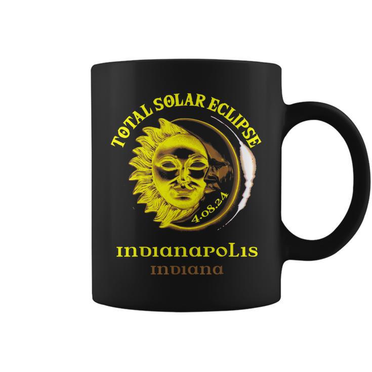 40824 Total Solar Eclipse 2024 Indianapolis Indiana Coffee Mug