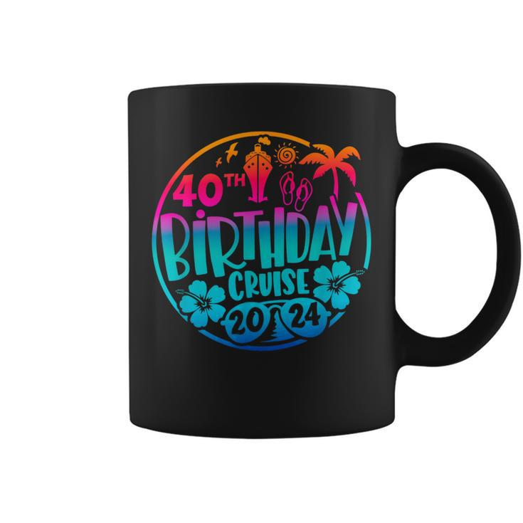 40Th Birthday Cruise 2024 Vacation Trip Matching Group Coffee Mug