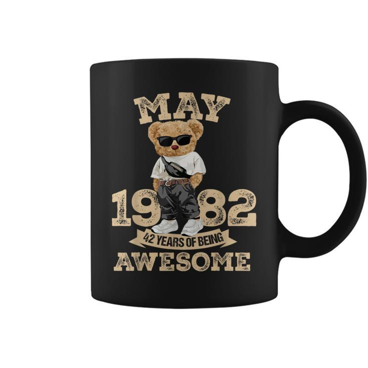 42 Years Of Being Awesome May 1982 Cool 42Nd Birthday Coffee Mug