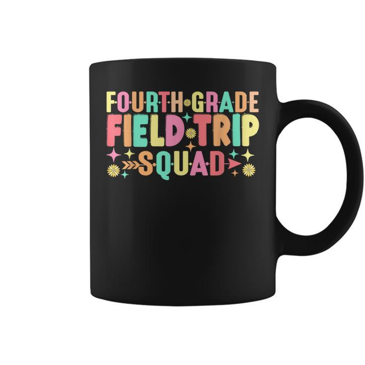 4Th Grade Field Trip Squad Teacher Students Matching Coffee Mug