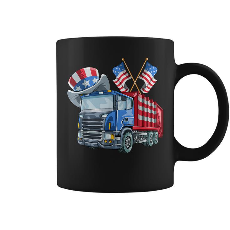 4Th Of July Garbage Truck Women Coffee Mug