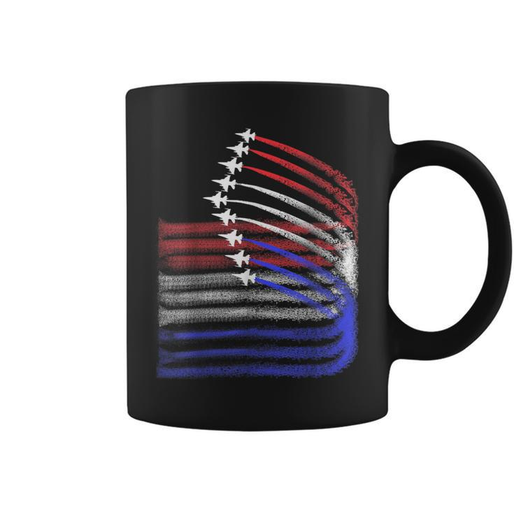 4Th Of July Jet American Flag Patriotic Usa For Boys Coffee Mug