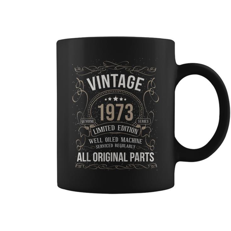 50 Birthday Vintage 1973 Original Parts Car Enthusiast Coffee Mug