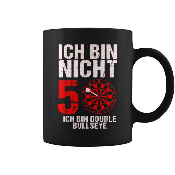 50 Geburtstag Geschenk Lustiges Dart Spruch Double Bullseye Tassen