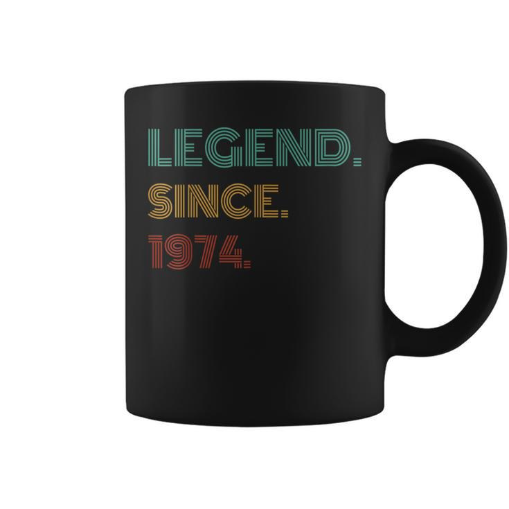 50 Years Old Legend Since 1974 50Th Birthday Coffee Mug