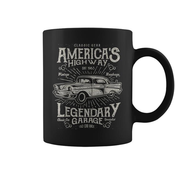 50S Vintage Car Retro Auto Oldtimer Outfit Classic Car Coffee Mug