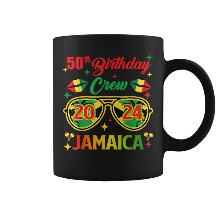 50Th Birthday Crew Jamaica Vacation Party 2024 Birthday Trip Coffee Mug