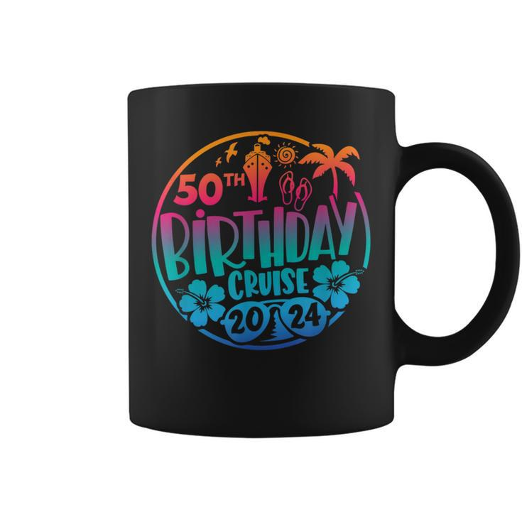 50Th Birthday Cruise 2024 Vacation Trip Matching Group Coffee Mug