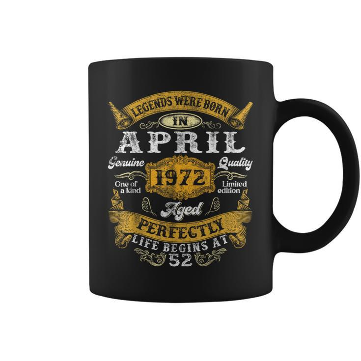 52 Year Old Born In April 1972 52Nd Birthday Women Coffee Mug