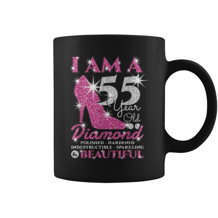 I Am A 55 Year Old Diamond 55Th Birthday Coffee Mug