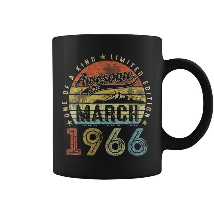 58 Year Old Vintage March 1966 58Th Birthday Women Coffee Mug