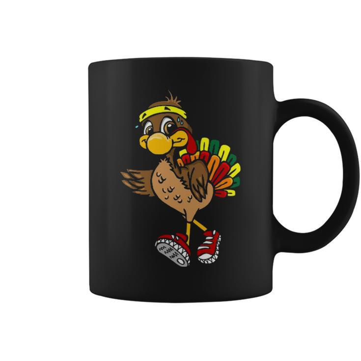 5K Turkey Trot Squad Pilgrim Thanksgiving Running Coffee Mug