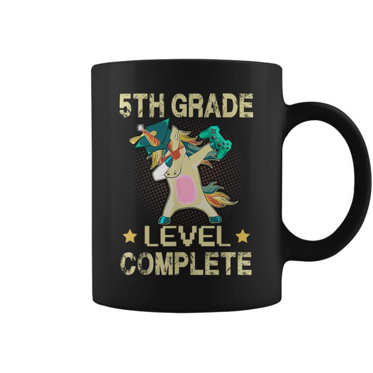 5Th Grade Level Complete Gamer 2024 Graduation Unicorn Dab Coffee Mug