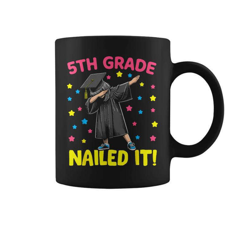 5Th Grade Nailed It Dabbing Girl 5Th Grade Graduation Coffee Mug