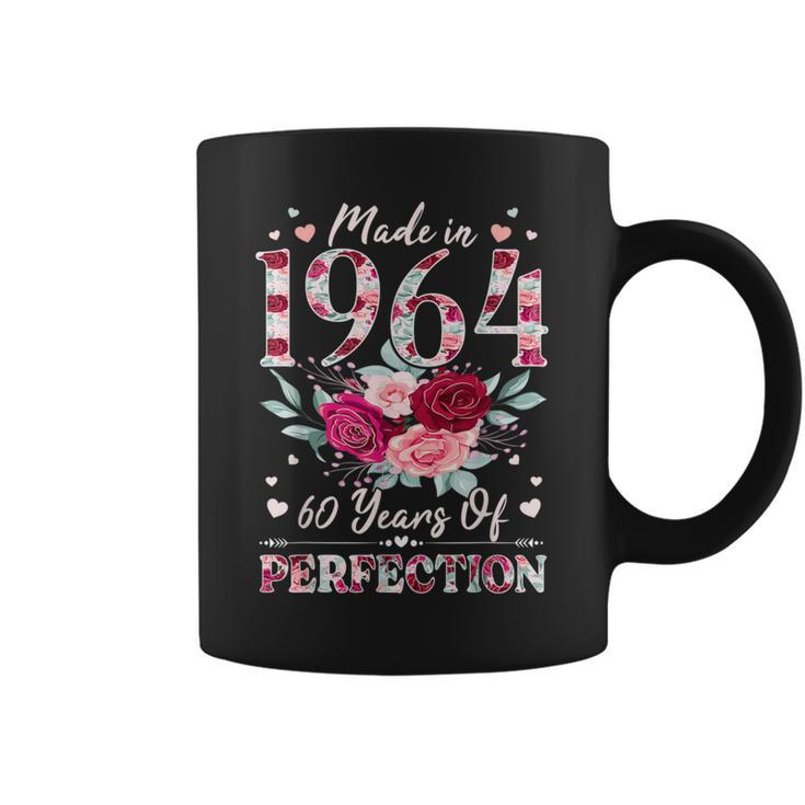 60 Year Old Birthday 1964 Floral 60Th Birthday For Women Coffee Mug
