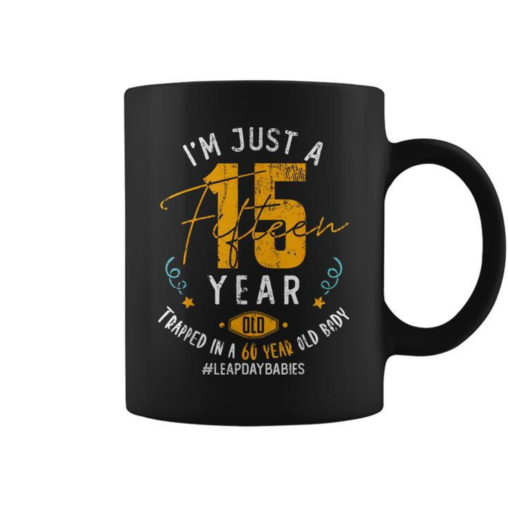 60 Years Old Leap Year Birthday 15 Leap Day Coffee Mug