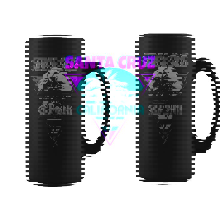 70S 80S En La Ciudad De California Santa Cruz Surfing Taza de café