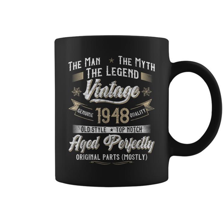 76Th Birthday Vintage 1948 76 Years Old 1948 Coffee Mug